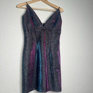 Glitter-Knit short hoco dress